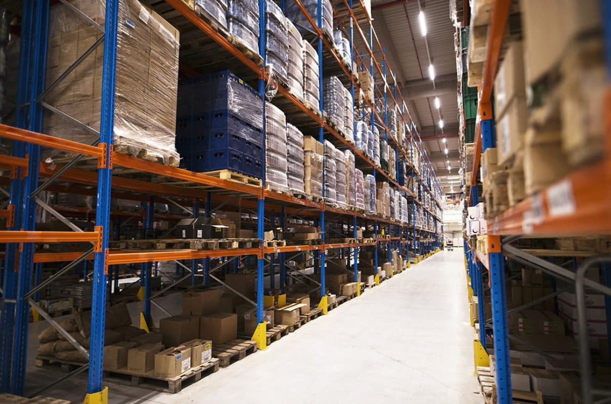 Warehouse shelving